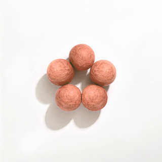 Felt Balls, Dark Peach