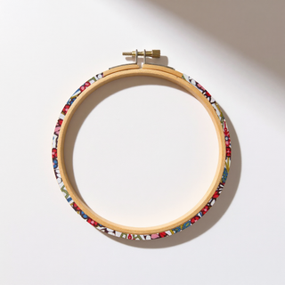 Fabric-Wrapped Wooden Embroidery Hoops