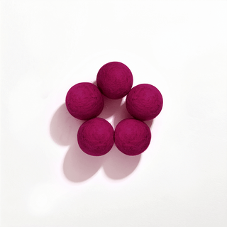 Felt Balls, Maroon